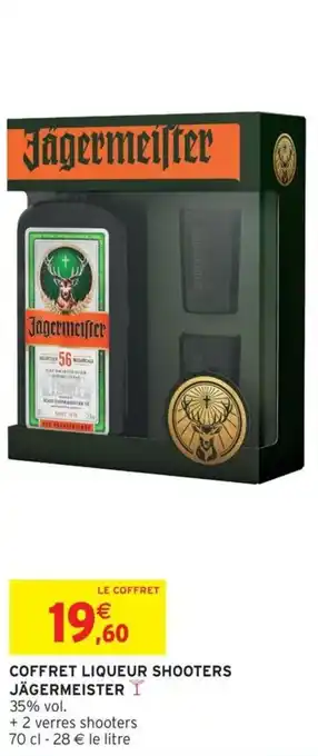 Intermarché Express Coffret liqueur shooters jägermeister offre