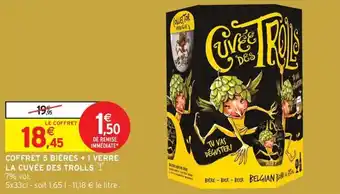 Intermarché Express Coffret 5 bières + 1 verre la cuvée des trolls offre