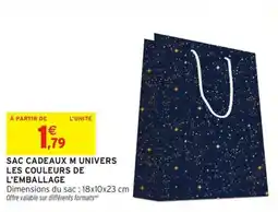Intermarché Express Sac cadeaux m univers les couleurs de l'emballage offre