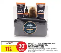 Intermarché Express Coffret collection bonhomme ma trousse essentiel french tendance offre