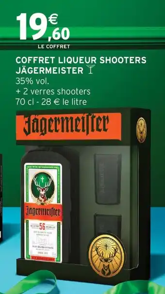 Intermarché Express Coffret liqueur shooters jägermeister offre