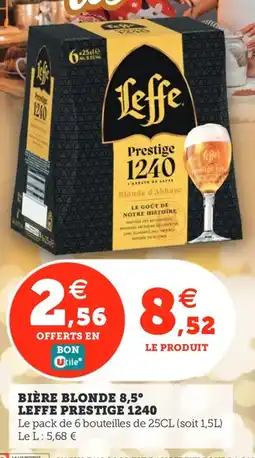 Utile Bière blonde 8,5° leffe prestige 1240 offre