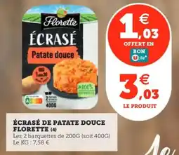 Utile Écrasé de patate douce florette offre
