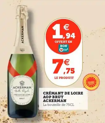 Utile Crémant de loire aop brut ackerman offre