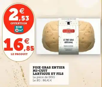 Utile Foie gras entier mi-cuit lartigue et fils offre