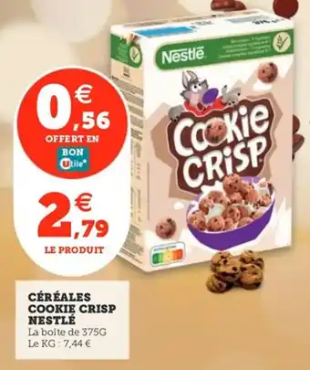 Utile Céréales cookie crisp nestlé offre
