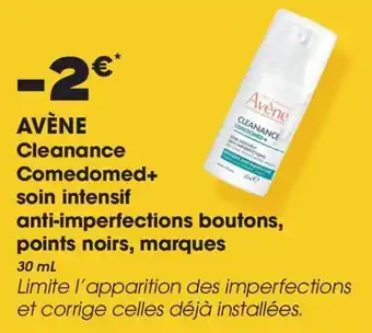 Aprium Pharmacie Avène cleanance comedomed+ soin intensif anti-imperfections boutons points noirs marques offre