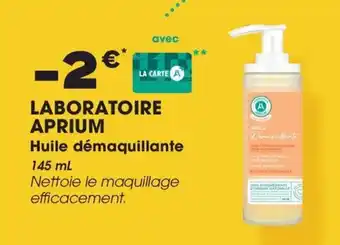 Aprium Pharmacie Laboratoire aprium huile démaquillante offre