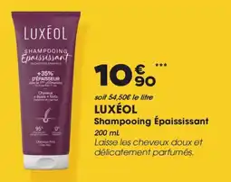 Aprium Pharmacie Luxeol shampooing épaississant offre