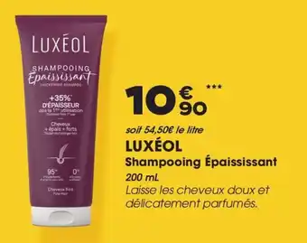 Aprium Pharmacie Luxeol shampooing épaississant offre