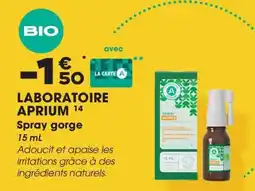 Aprium Pharmacie Laboratoire aprium spray gorge offre