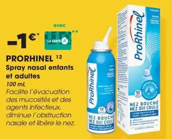 Aprium Pharmacie Prorhinel spray nasal enfants et adultes offre