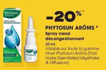 Aprium Pharmacie Phytosun arôms spray nasal décongestionnant offre