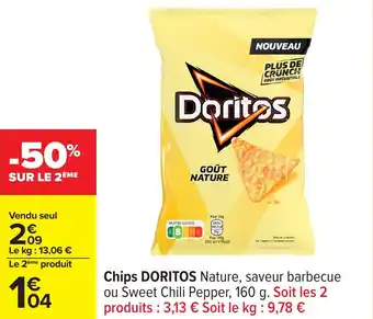 Carrefour Chips doritos offre
