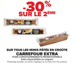 Carrefour Sur tous les minis pâtés en croûte carrefour extra offre