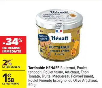 Carrefour Tartinable henaff offre