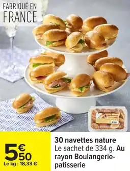 Carrefour 30 navettes nature offre
