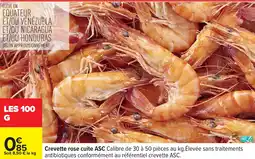 Carrefour Crevette rose cuite asc offre