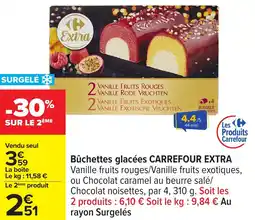 Carrefour Bûchettes glacées carrefour extra offre