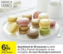 Carrefour Assortiment de 18 macarons offre