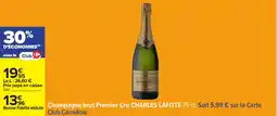 Carrefour Champagne brut premier cru charles lafitte offre