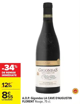Carrefour A.o.p. gigondas la cave d'augustin florent offre