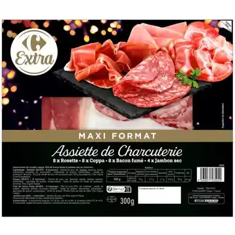 Carrefour Market Carrefour extra assiette de charcuterie maxi format offre