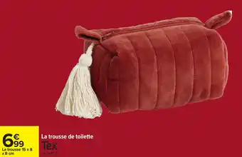 Carrefour La trousse de toilette tex home offre