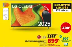 Hyper U Lg téléviseur oled 4k lg 55 offre