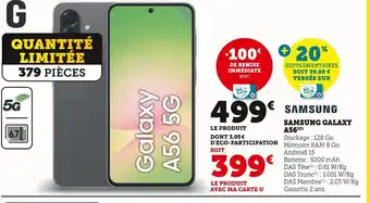 Hyper U Samsung galaxy a56 5g offre