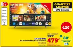 Hyper U Samsung téléviseur qled 4k 55 offre