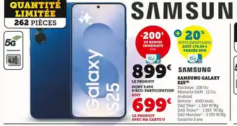 Hyper U Samsung galaxy s25 offre