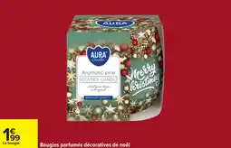Carrefour Bougies parfumés décoratives de noël offre