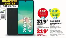 Hyper U Samsung galaxy a26 5g offre