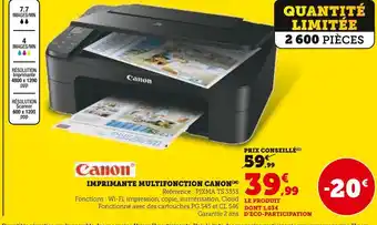 Hyper U Canon imprimante multifonction offre