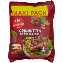 Carrefour Carrefour sensation grignottes de poulet rôties maxi pack offre