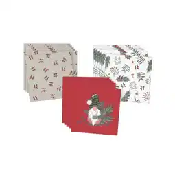 Carrefour Carrefour home le lot de 20 serviettes décorées offre