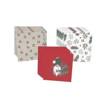 Carrefour Carrefour home le lot de 20 serviettes décorées offre