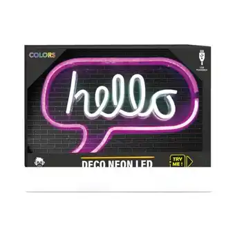 Carrefour Geekmonkey décoration néon led xl offre