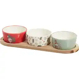 Carrefour Carrefour home set apéritif avec 3 ramequins offre