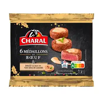 Carrefour Charal 6 médaillons de bœuf sauce foie gras de canard charal offre