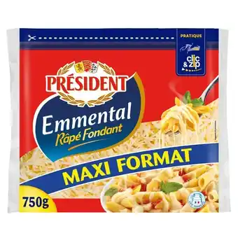 Carrefour President emmental râpé fondant maxi format offre