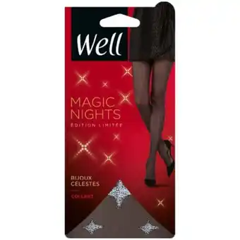 Carrefour Well collant magic nights bijoux célestes offre