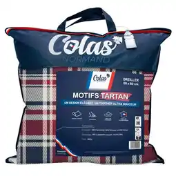 Carrefour Colas normand oreiller imprimée tartan colas normand offre