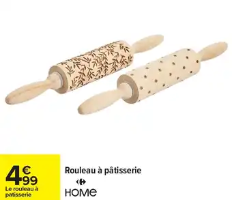 Carrefour Rouleau à pâtisserie home offre