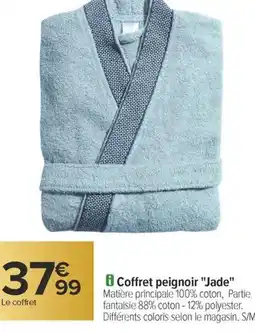 Carrefour Tex home coffret peignoir jade offre