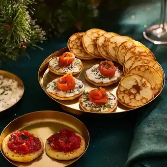 Carrefour 16 mini blinis caviar de l'isle offre