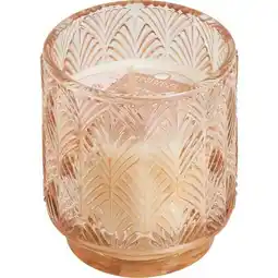 Carrefour Devineau bougie parfumé verre ciselé tourbillon offre