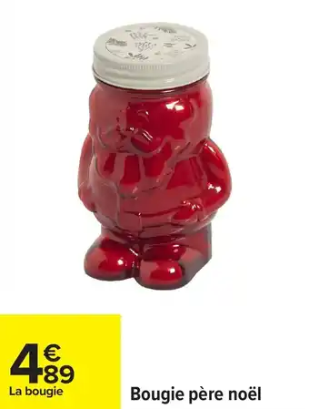 Carrefour Bougie père noël offre