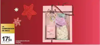 Composition de biscuits fossier